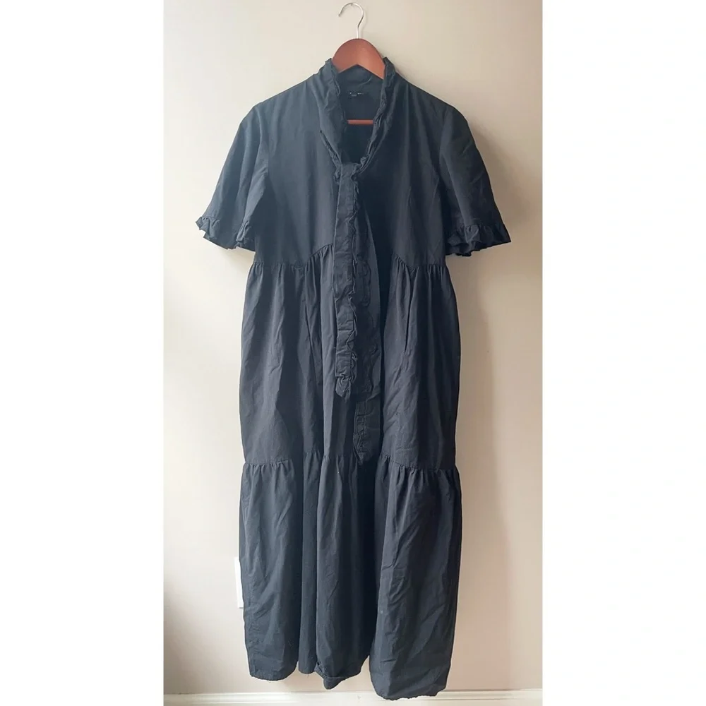 Sister Jane Heron Bow Midi Dress Black Medium - Picture 3 of 4